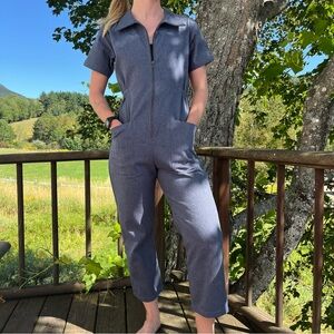 Noble Denim Blue- Gray Utility Suit